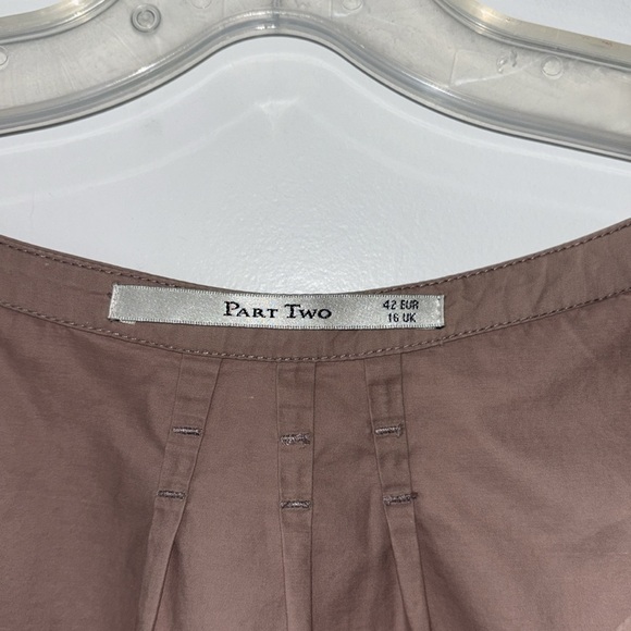 Part Two Cotton Taupe Women’s Dress - Picture 4 of 9